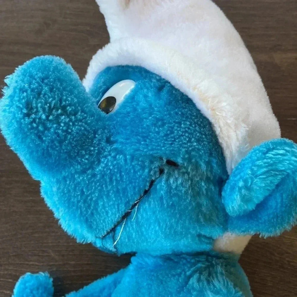 🎉HOST PICK🎉Ganz Bros | Vintage Smurf Stuffy  - Peyo 1979 - Picture 5 of 7